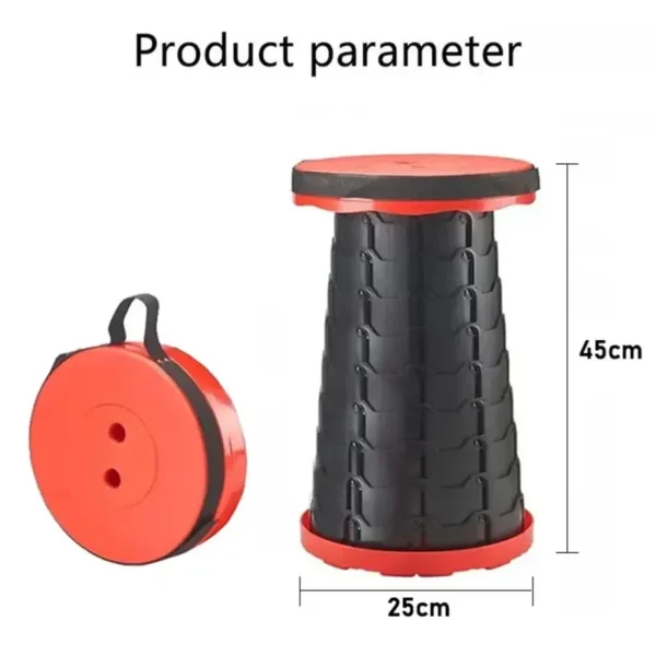 Lightweight plastic stool