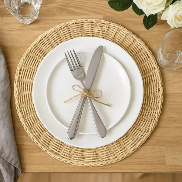 Woven Rattan-Like Table Mats