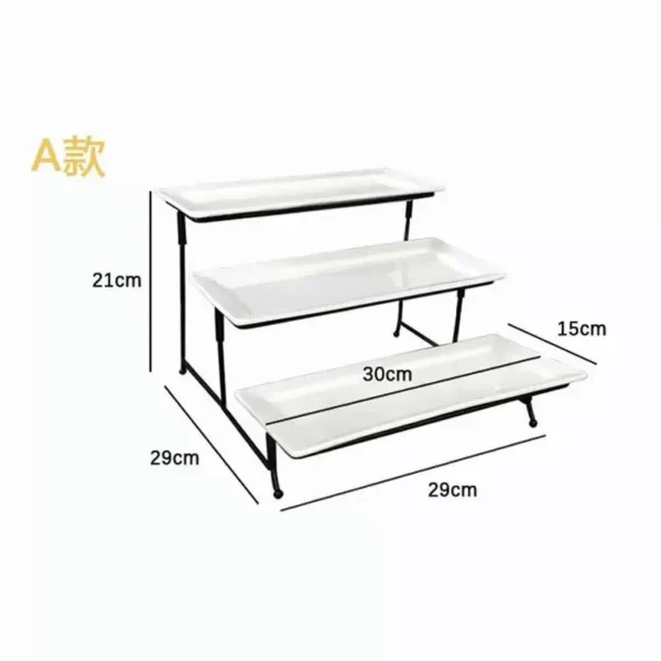 white serving platters
