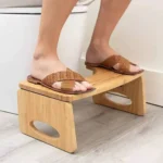 Foldable Wooden Toilet Feet Stool