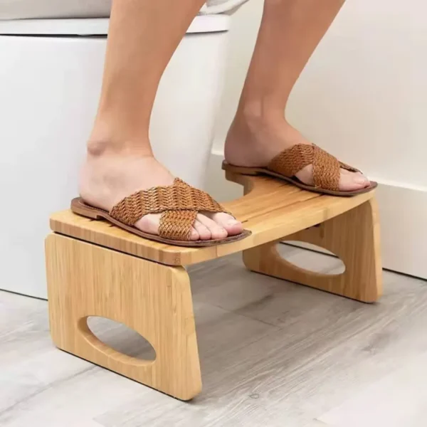 Foldable Wooden Toilet Feet Stool