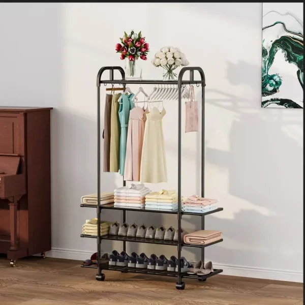 Clothing Rack With Wheels