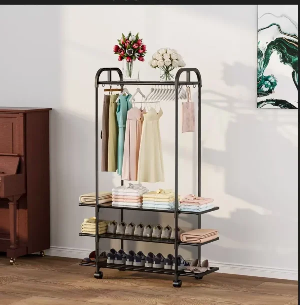 Clothing Rack With Wheels