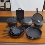Preseasoned Cast-Iron Cookware Set 2 Preseasoned Cast-Iron
