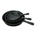 Preseasoned Cast-Iron Cookware Set 5 Durable cast iron skillets