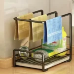 black kitchen sink organiser