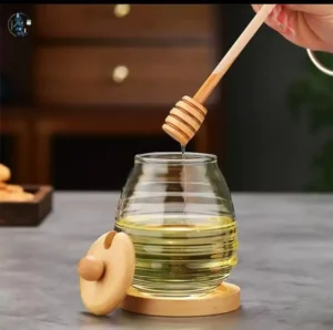 Multi-Purpose Glass Honey Storage Jar 1 Glass Honey Storage Jar