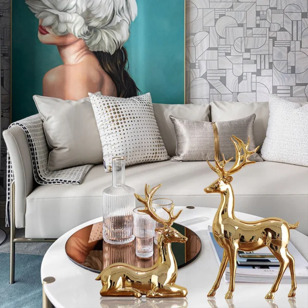 European style resin deer