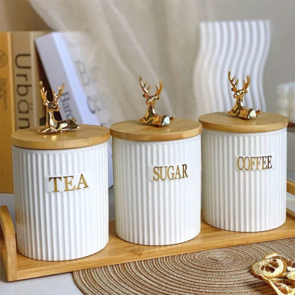 Porcelain Storage Canister Set