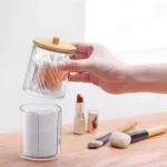 2pc Cotton Pad Holder Jars 7 Clear acrylic cotton pad container