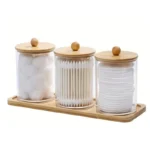 Bamboo lid storage containers