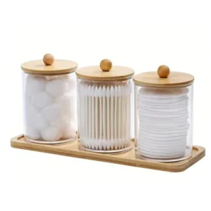 Bamboo lid storage containers