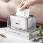 Luxury Clear Serviette Holder 2 Luxury Clear Serviette Holder