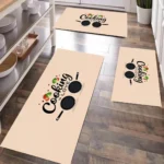 3pcs Rubber Kitchen Mats 11 Non-slip kitchen mats set