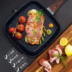 Marble stone coated pan