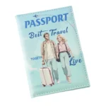 Durable leather passport wallet
