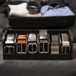 Premium Bamboo Belt Organizer