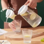 Durable glass jug with cups