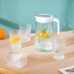 Elegant glass water jug set
