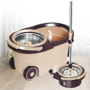 360° Spin Mop with Bucket & Dehydration Basket 1 Spin Mop with Bucket