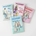 Synthetic leather passport holder