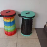 Portable retractable stool