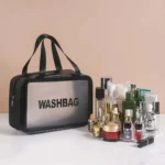 Travel wash bag Black White Kenya