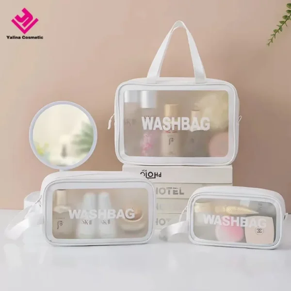 Clear waterproof travel pouch 3pcs