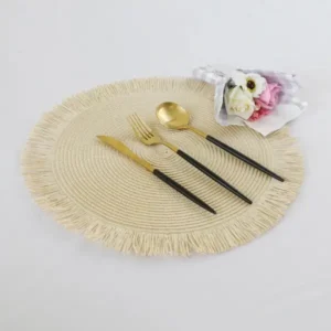 Premium woven rattan table set