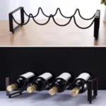 Metallic Carbon Wine Holder
