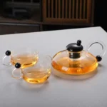 tea cups and kettle set