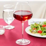 Burgundy Tulip Shaped Wine Glass