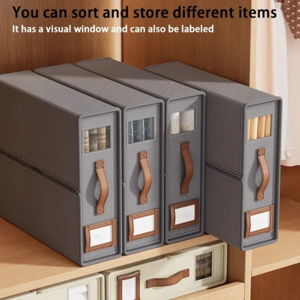 transparent window storage box