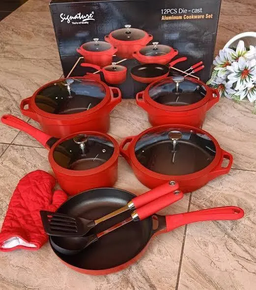 12pcs Die-Cast Cookware Set
