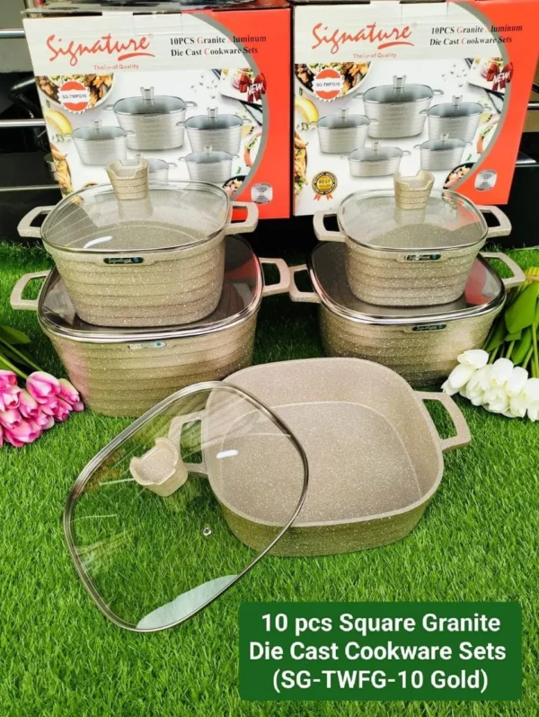 10pcs die cast cooking pots
