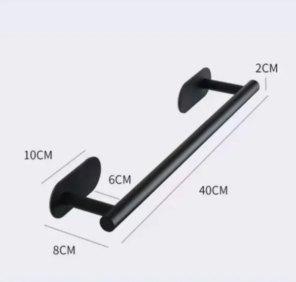 adhesive bathroom towel bar