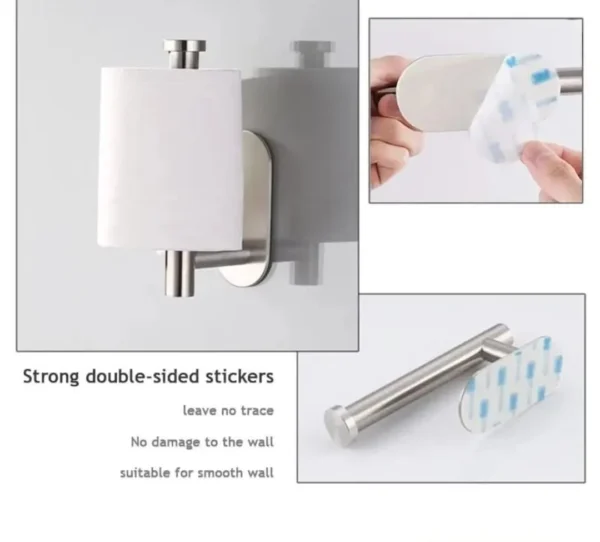 bathroom tissue holder adhesive