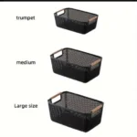 bamboo handle organizer baskets