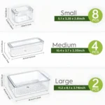 14pcs Stackable Acrylic Fridge Storage Organizers 4 acrylic fridge containers Nairobi