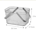 Transparent Bathroom Drain Basket 5 PET storage basket Kenya