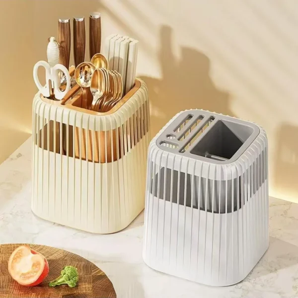 Rotating Knife & Utensil Rack