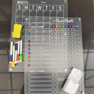 2pcs Magnetic Chores Planner
