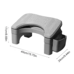 Foldable bathroom footrest