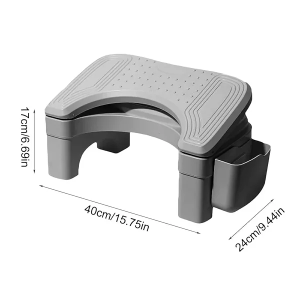 Foldable bathroom footrest