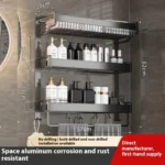 3 Tier Aluminum Bathroom Rack & Organizer 3 Rust proof bathroom storage