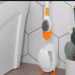 Duck Shaped Toilet Brush Holder with Silicone Brush 6 Silicone bathroom brush Nairobi