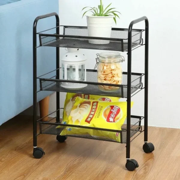Multifunctional Mesh Storage Trolley