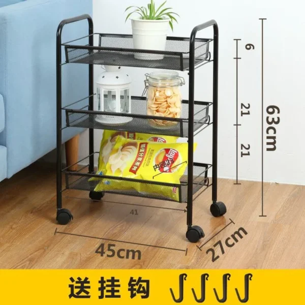 metal utility cart with wheels