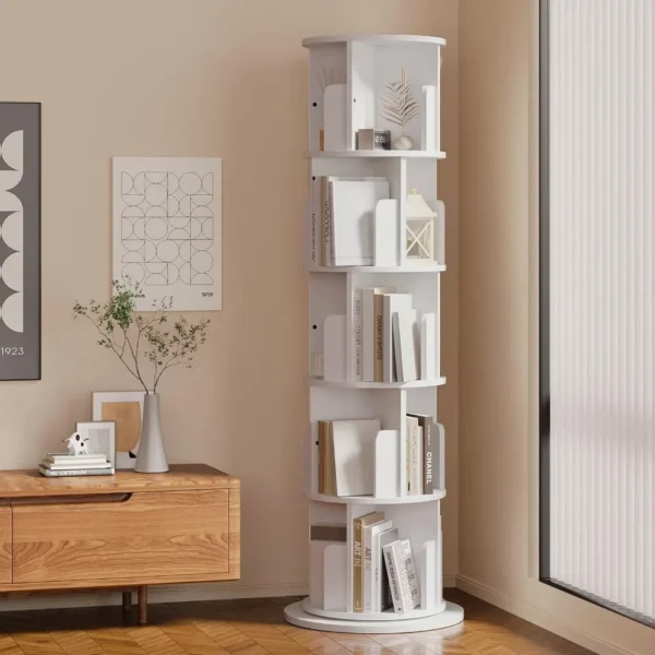 Stackable Bookshelf Organizer with Wheels