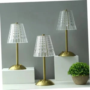 crystal gold table lamp